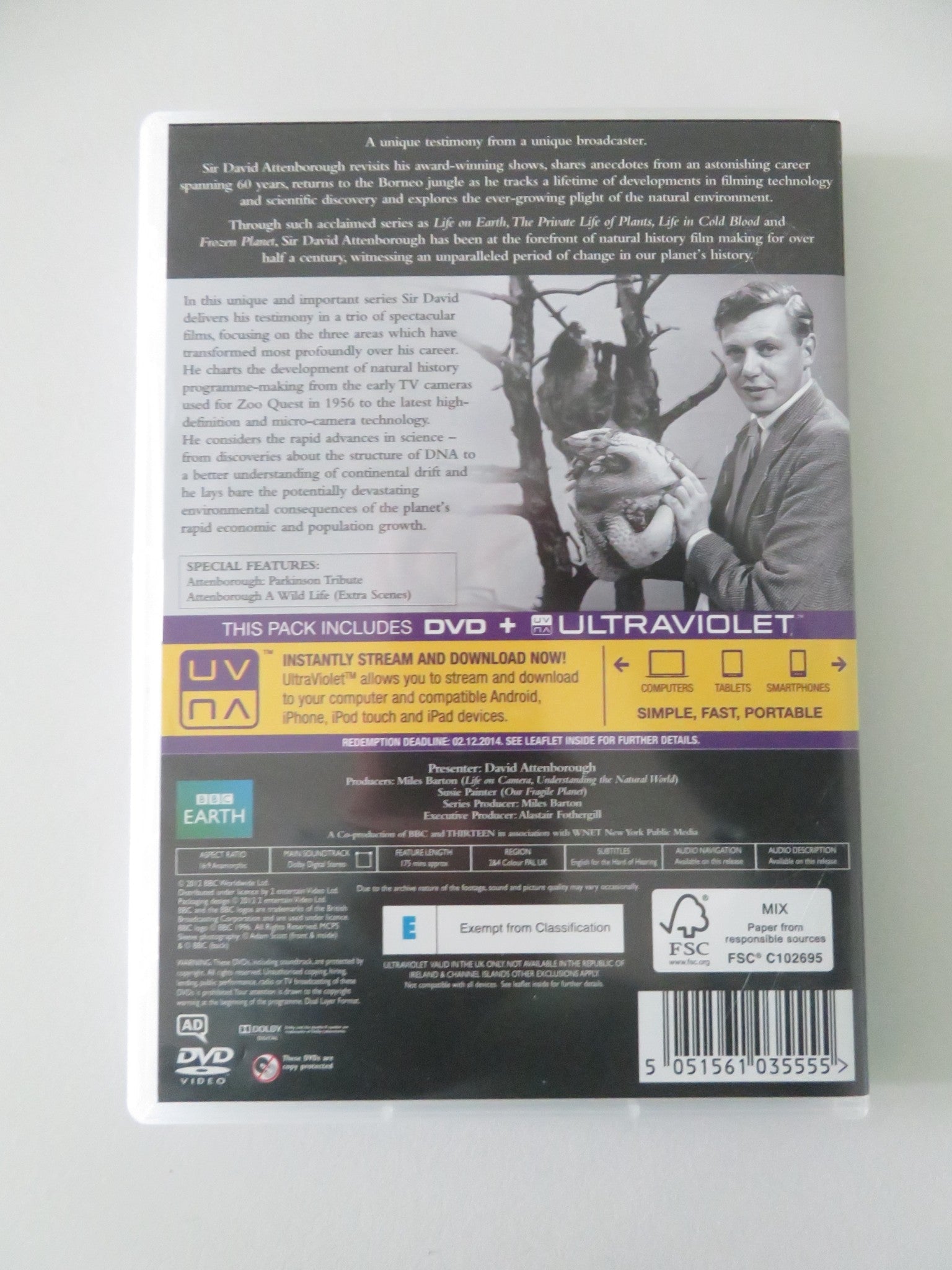 Attenborough: 60 Years in the Wild (DVD) David Attenborough 2012 Region 2, 4 Movie posters