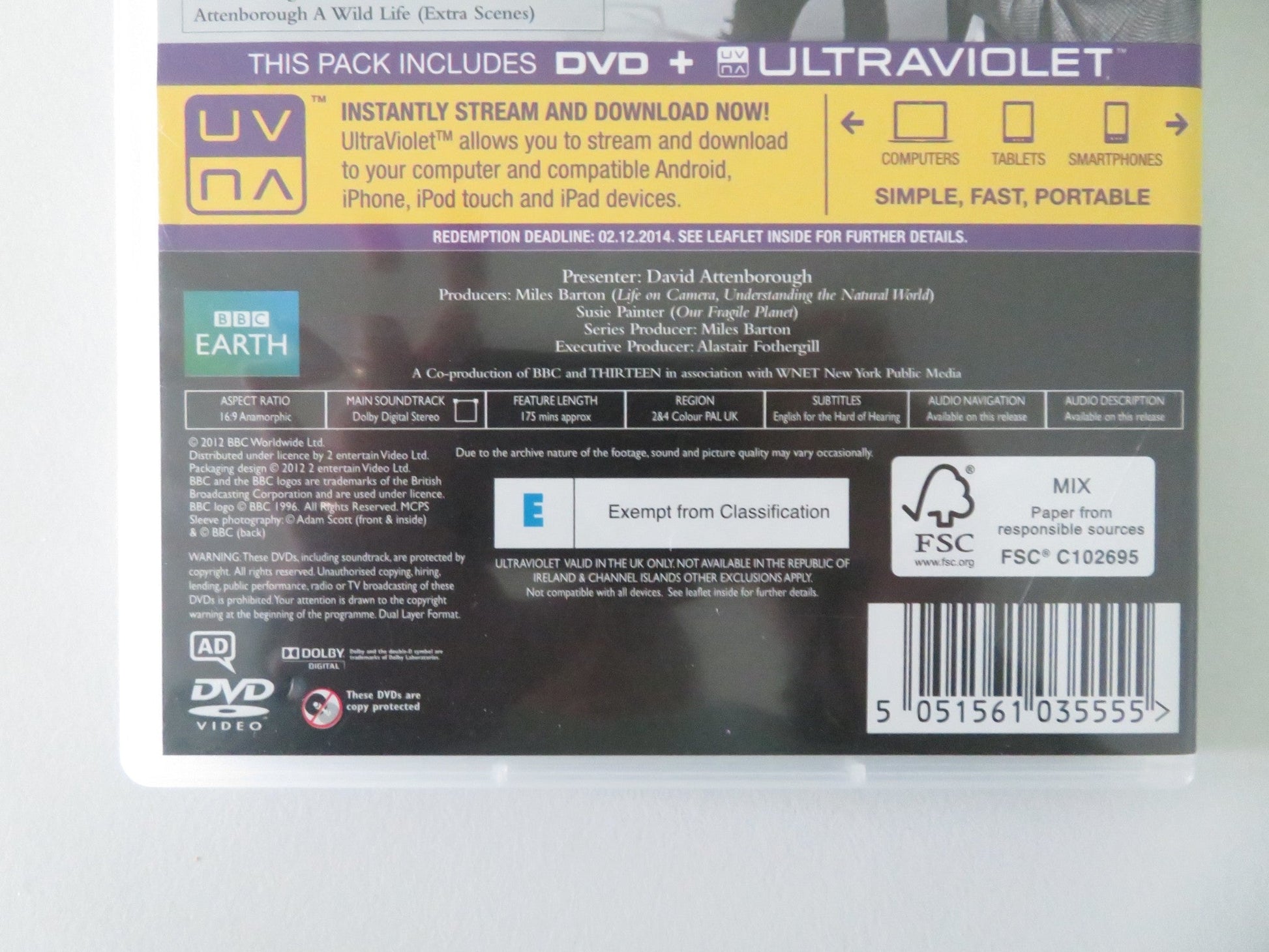 Attenborough: 60 Years in the Wild (DVD) David Attenborough 2012 Region 2, 4 Movie posters
