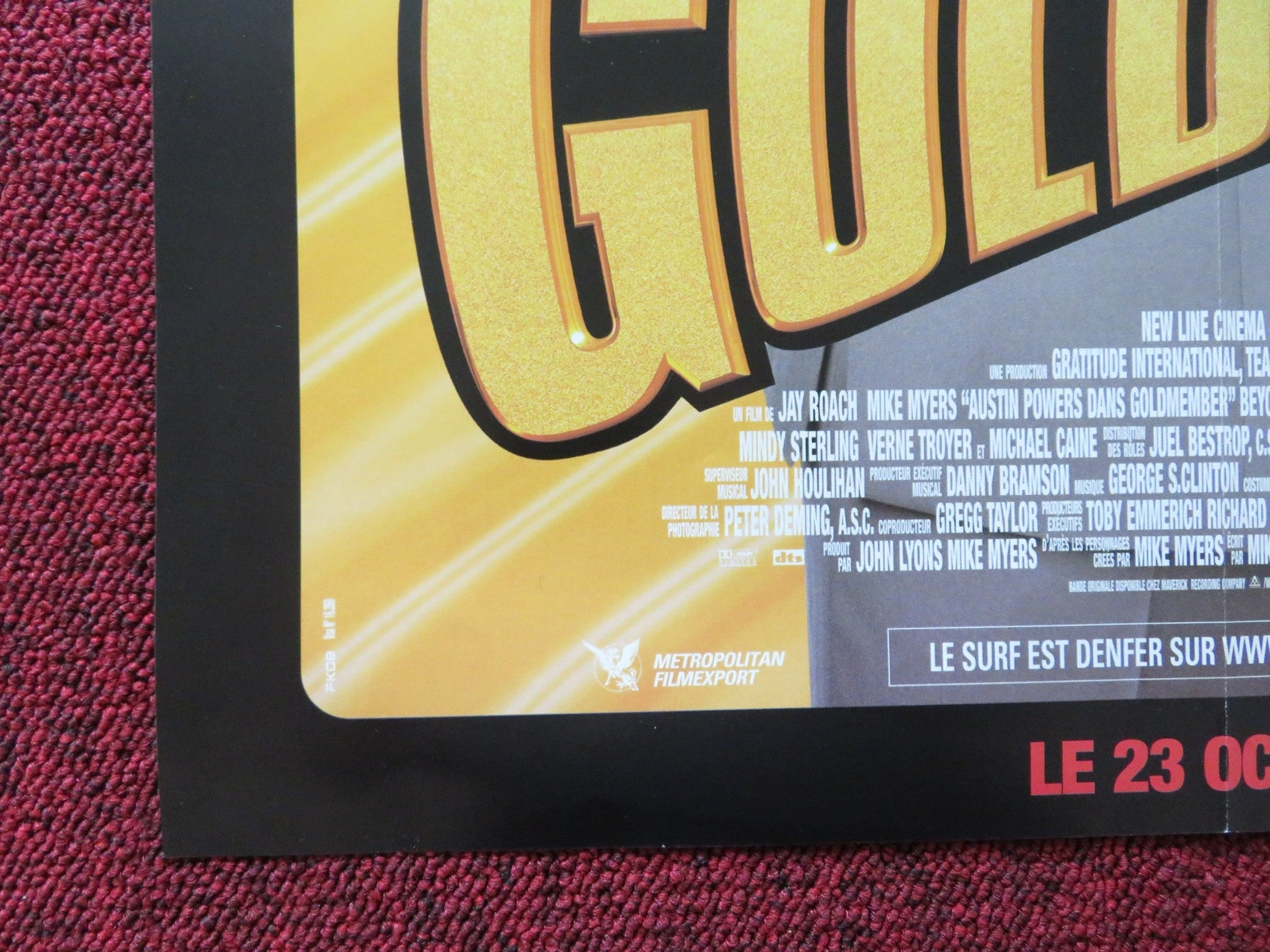 AUSTIN POWERS IN GOLDMEMBER - A FRENCH POSTER MIKE MYERS BEYONCE M.CAINE 2002 Rendezvous Cinema Movie posters