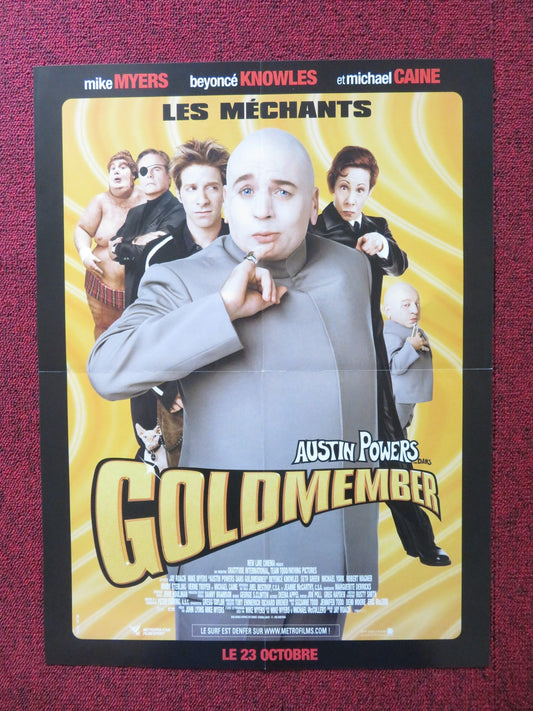 AUSTIN POWERS IN GOLDMEMBER - A FRENCH POSTER MIKE MYERS BEYONCE M.CAINE 2002 Rendezvous Cinema Movie posters