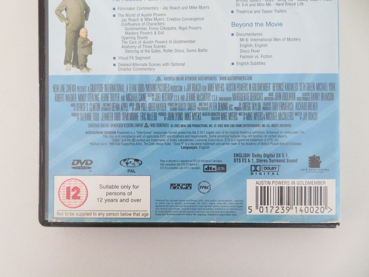 Austin Powers in Goldmember (DVD) Mike Myers 2002 Region 2 Movie posters