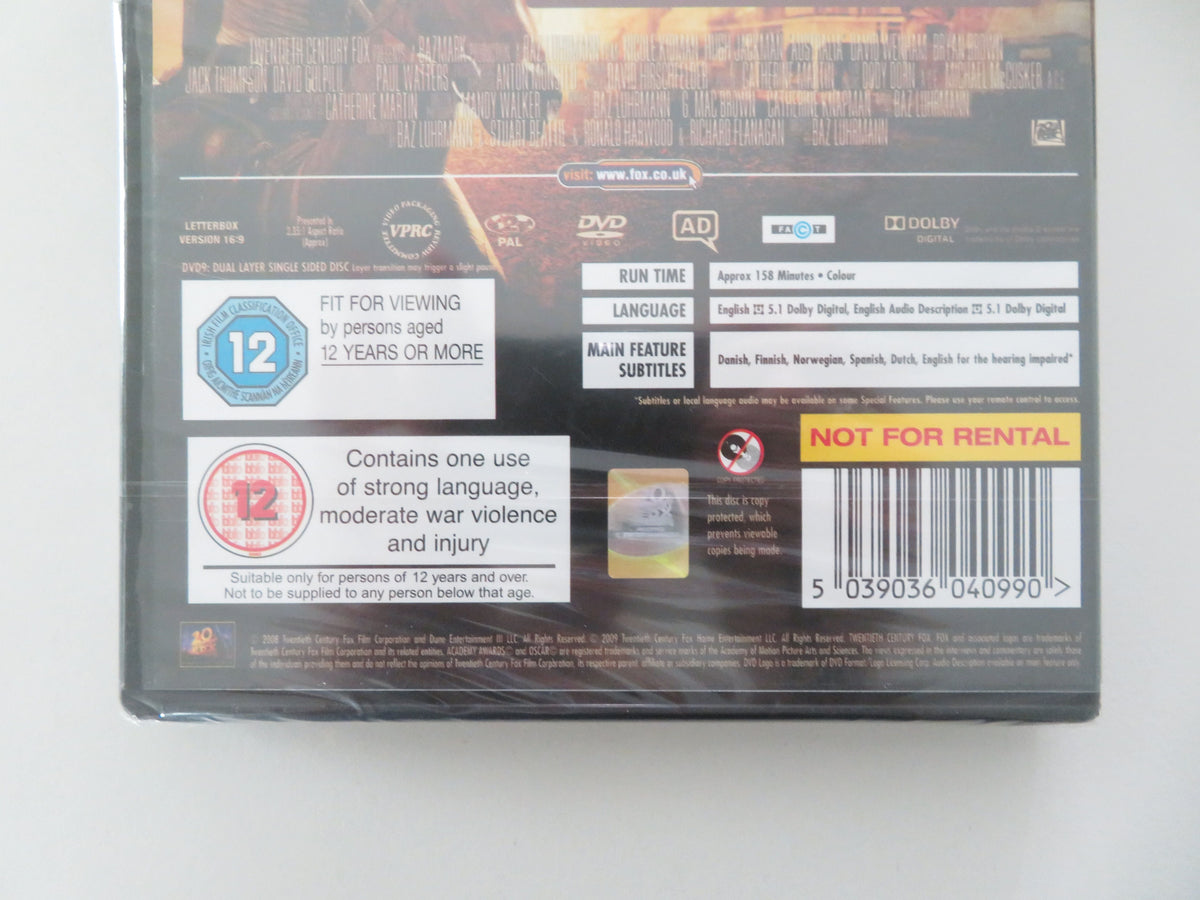 Australia (DVD) Nicole Kidman Hugh Jackman Shea Adams 2008 Region 2 Movie posters