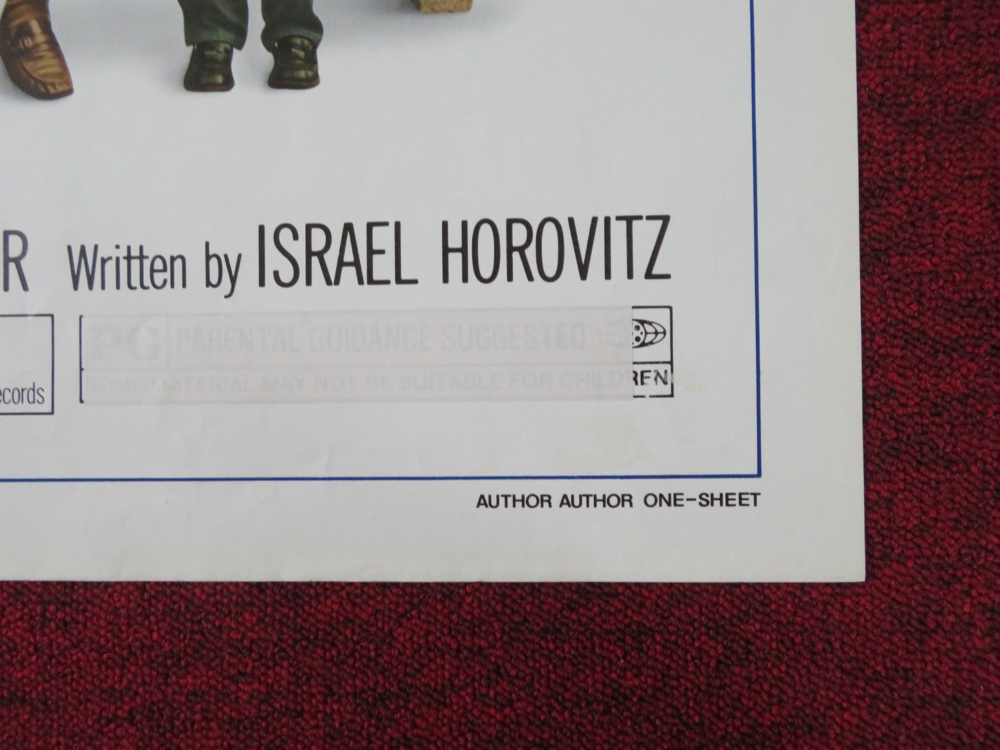 AUTHOR! AUTHOR! - B FOLDED US ONE SHEET POSTER AL PACINO DYAN CANNON 1982 Rendezvous Cinema Movie posters