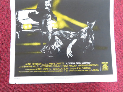 AUTOPSIA DI UN MOSTRO ITALIAN LOCANDINA POSTER ANNIE GIRARDOT 1977 Rendezvous Cinema Movie posters