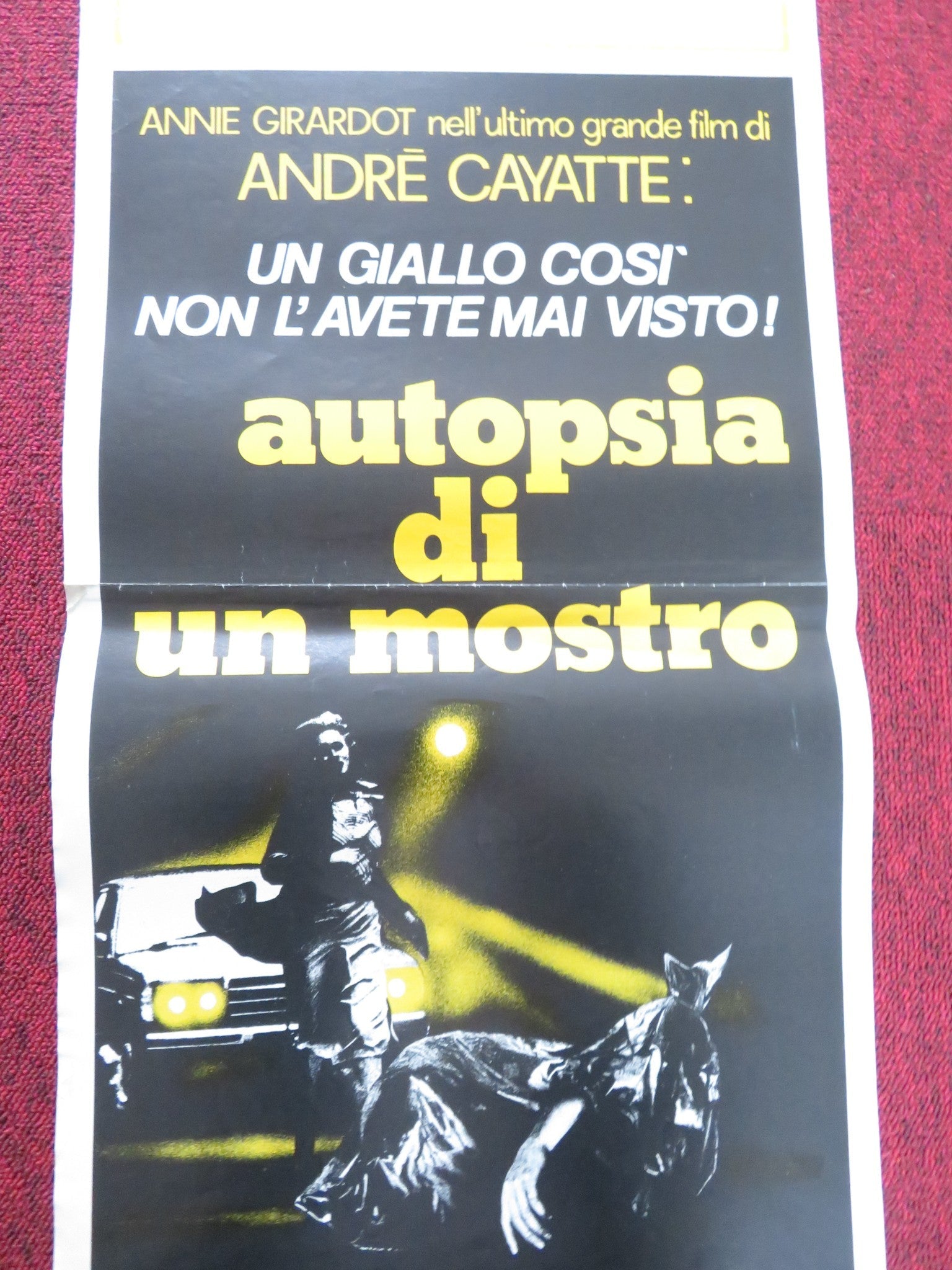 AUTOPSIA DI UN MOSTRO ITALIAN LOCANDINA POSTER ANNIE GIRARDOT 1977 Rendezvous Cinema Movie posters