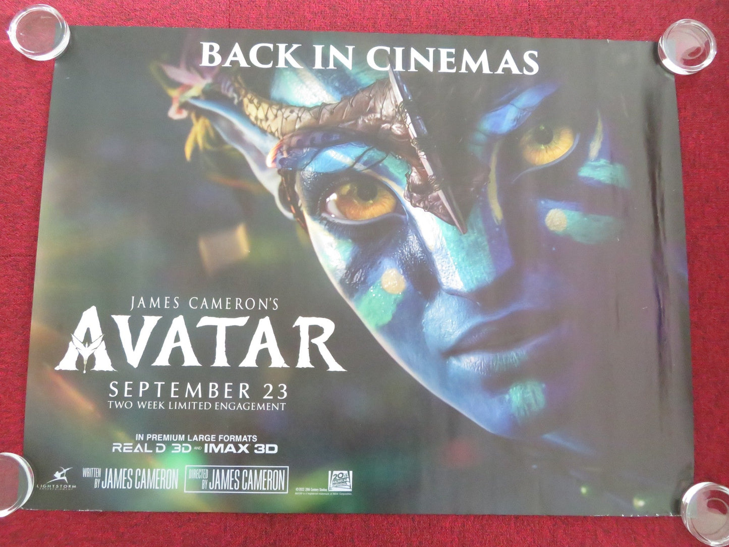 AVATAR - B UK QUAD ROLLED POSTER SAM WORTHINGTON ZOE SALDANA R2022 Movie posters