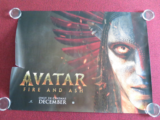 Avatar: Fire And Ash - B UK Quad Rolled Poster Sam Worthington Zoe Saldana 2025 Movie posters