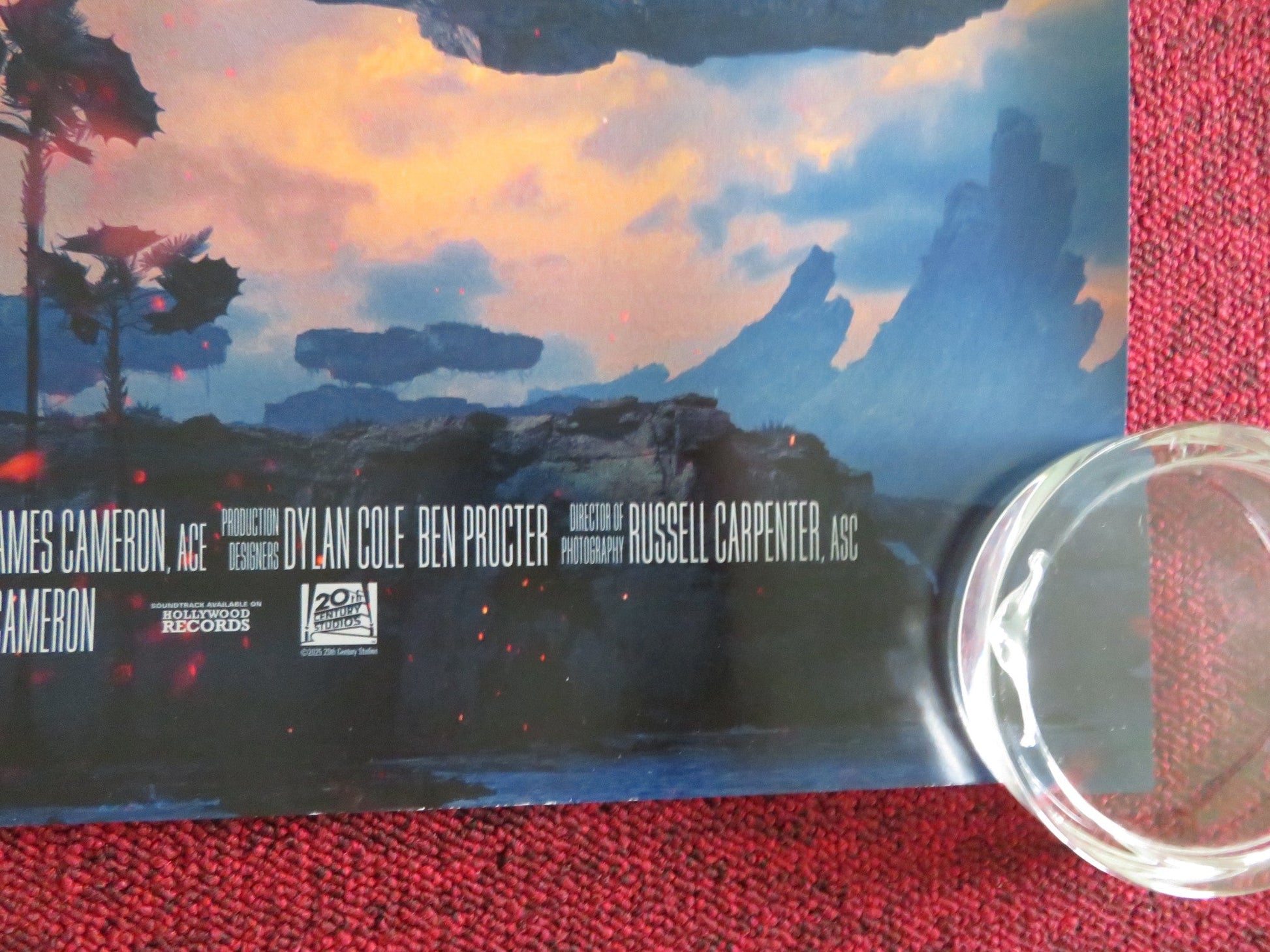 AVATAR: FIRE AND ASH UK QUAD ROLLED POSTER SAM WORTHINGTON ZOE SALDANA 2025 Movie posters