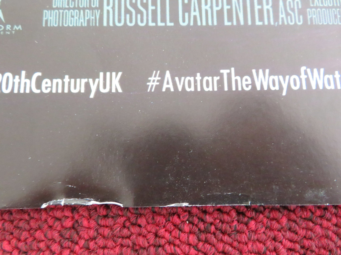 AVATAR: THE WAY OF WATER - A UK QUAD ROLLED POSTER SAM WORTHINGTON 2022 Movie posters