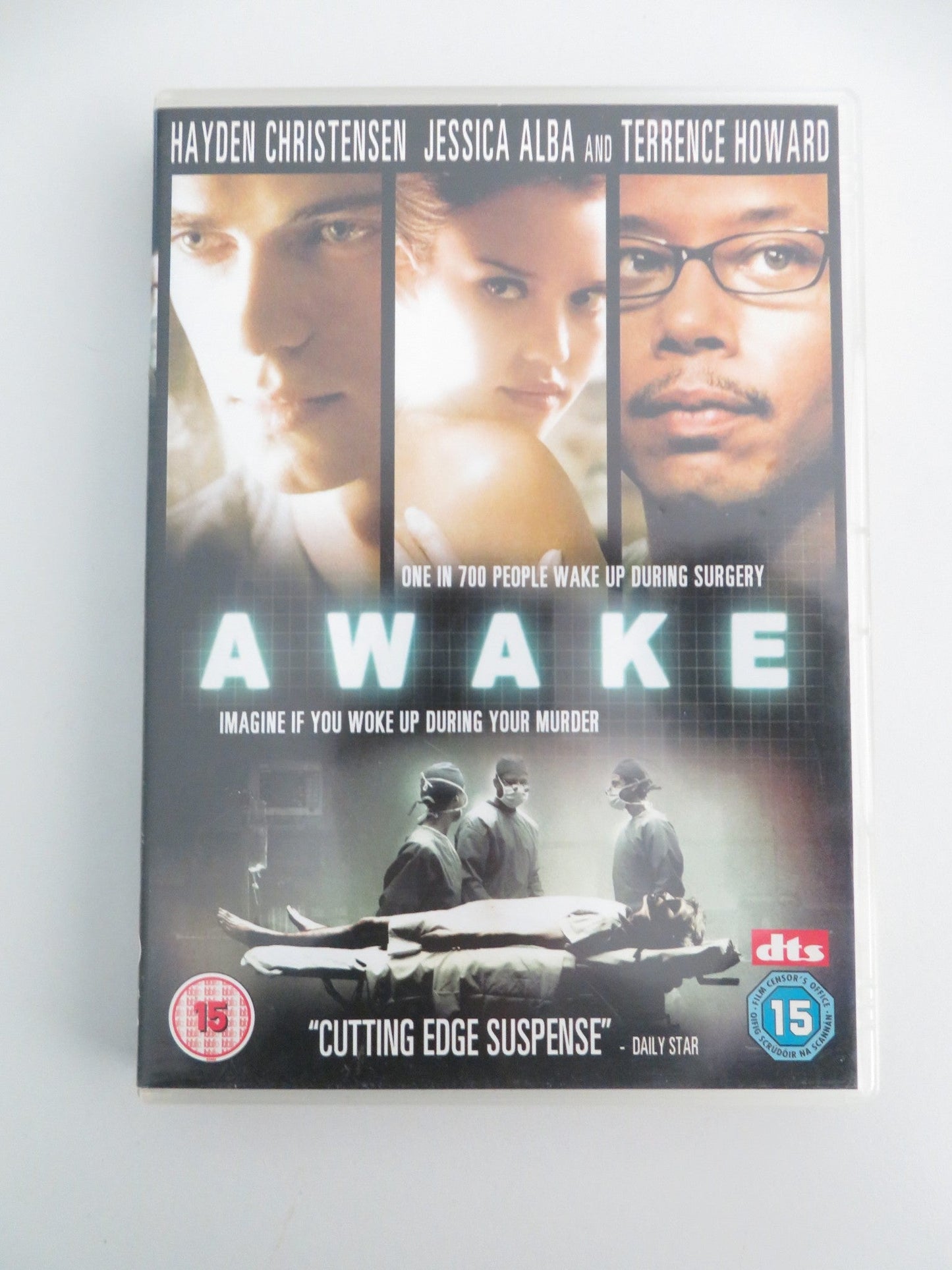 Awake (DVD) Hayden Christensen Jessica Alba 2007 Region 2 Movie posters
