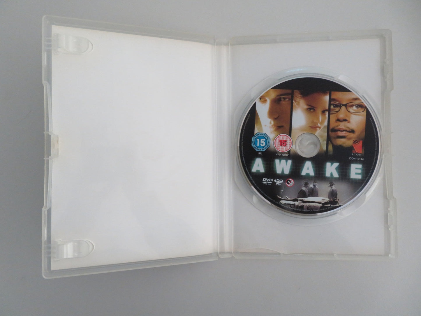 Awake (DVD) Hayden Christensen Jessica Alba 2007 Region 2 Movie posters
