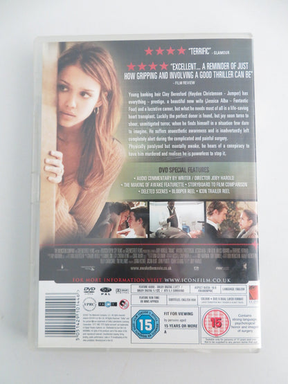 Awake (DVD) Hayden Christensen Jessica Alba 2007 Region 2 Movie posters
