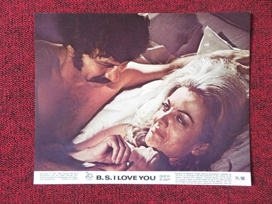 B. S. I LOVE YOU LOBBY CARD PETER KASTNER JOANNA CAMERON 1971 Rendezvous Cinema Movie posters