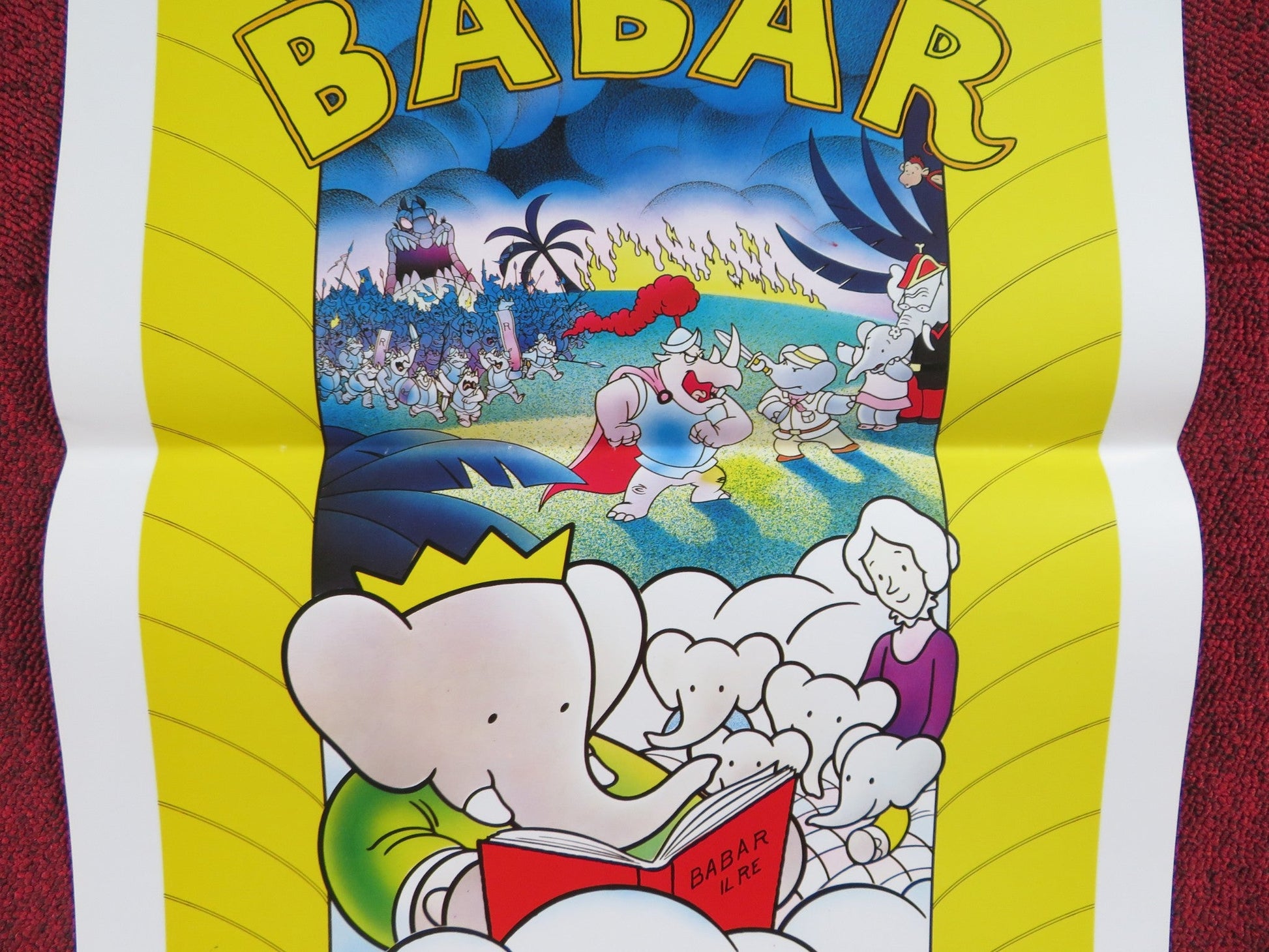 BABAR: THE MOVIE ITALIAN LOCANDINA POSTER GORDON PINSENT ELIZABETH HANNA 1990 Rendezvous Cinema Movie posters