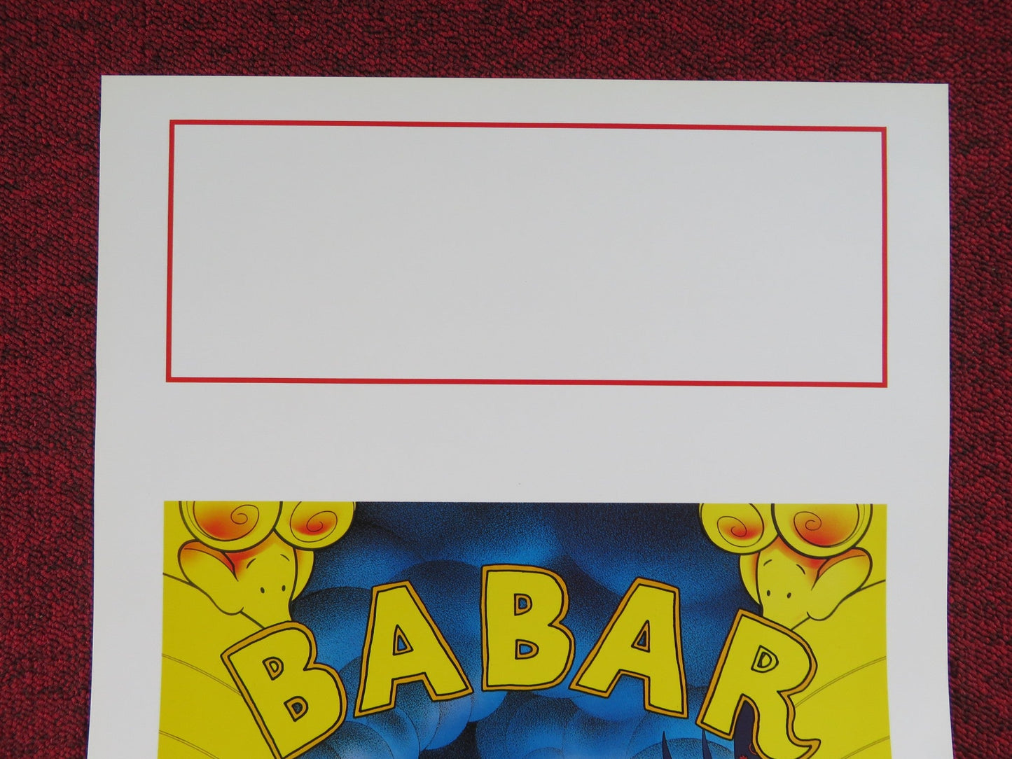 BABAR: THE MOVIE ITALIAN LOCANDINA POSTER GORDON PINSENT ELIZABETH HANNA 1990 Rendezvous Cinema Movie posters