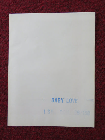 BABY LOVE FOLDED US ONE SHEET POSTER ANN LYNN KEITH BARRON 1969 Rendezvous Cinema Movie posters