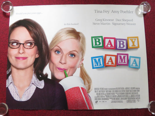 BABY MAMA UK QUAD ROLLED POSTER AMY POEHLER TINA FEY 2008 Rendezvous Cinema Movie posters