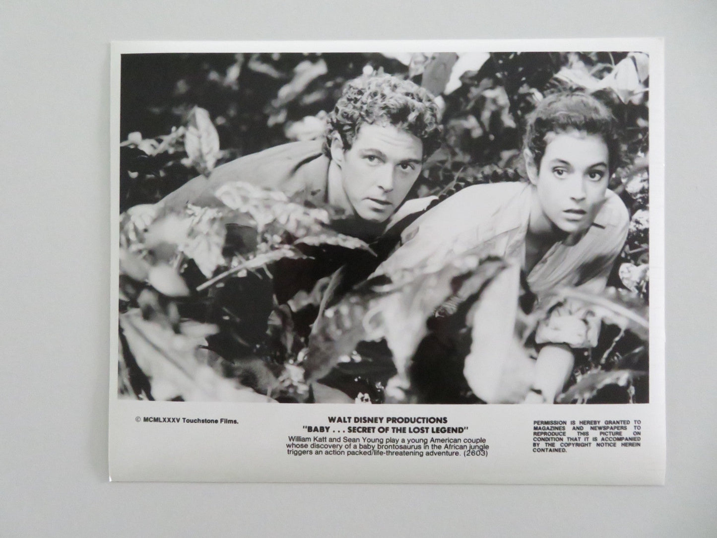 BABY: SECRET OF THE LOST LEGEND MOVIE STILL PHOTO LOT OF 4 DISNEY S. YOUNG 1985 - Rendezvous Cinema