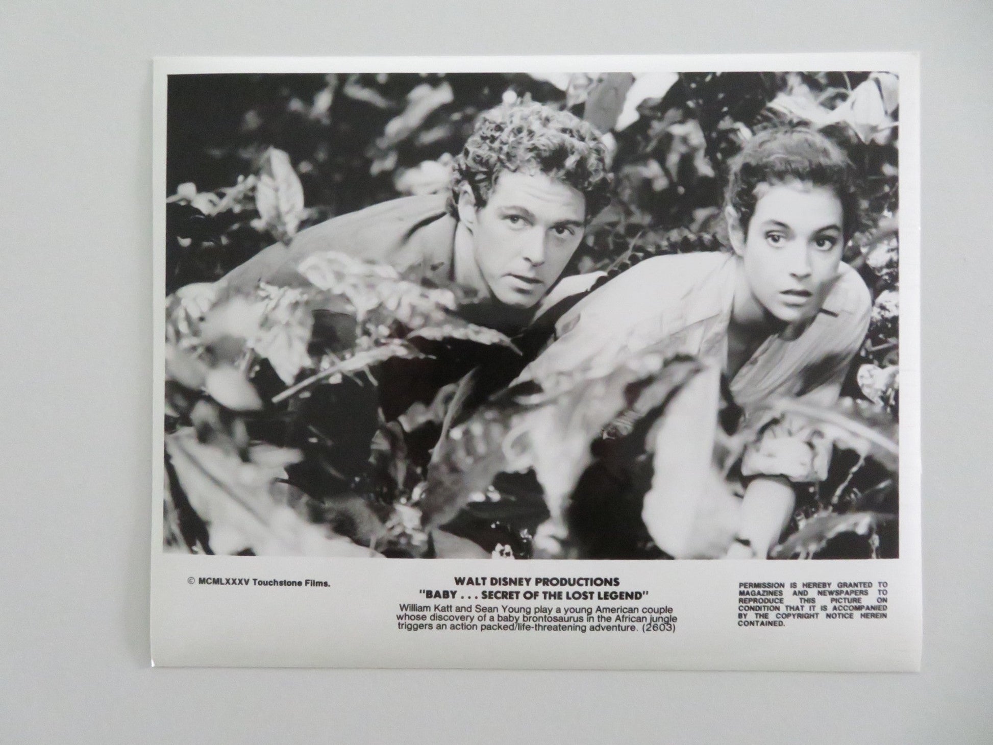 BABY: SECRET OF THE LOST LEGEND MOVIE STILL PHOTO LOT OF 4 DISNEY S. YOUNG 1985 - Rendezvous Cinema