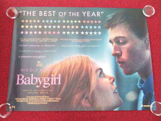 Babygirl - B UK Quad Rolled Poster Nicole Kidman Harris Dickinson Banderas 2024 Movie posters