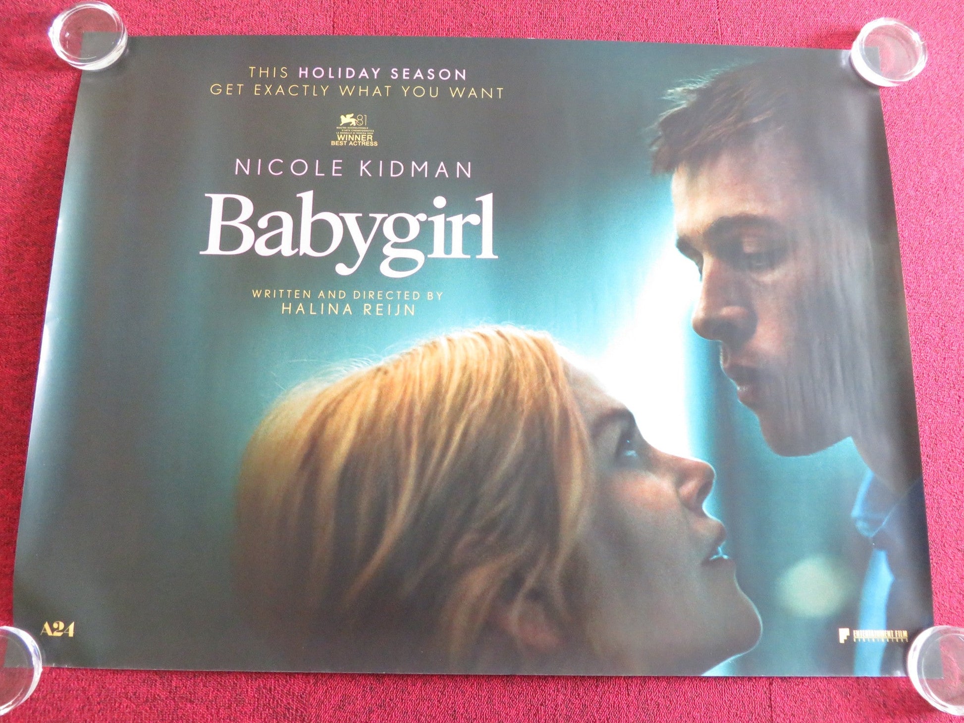 BABYGIRL UK QUAD ROLLED POSTER NICOLE KIDMAN ANTONIO BANDERAS 2024 Rendezvous Cinema Movie posters