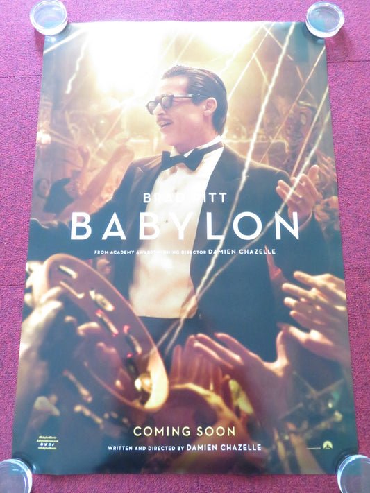 BABYLON US ONE SHEET ROLLED POSTER BRAD PITT MARGOT ROBBIE 2022 Rendezvous Cinema Movie posters