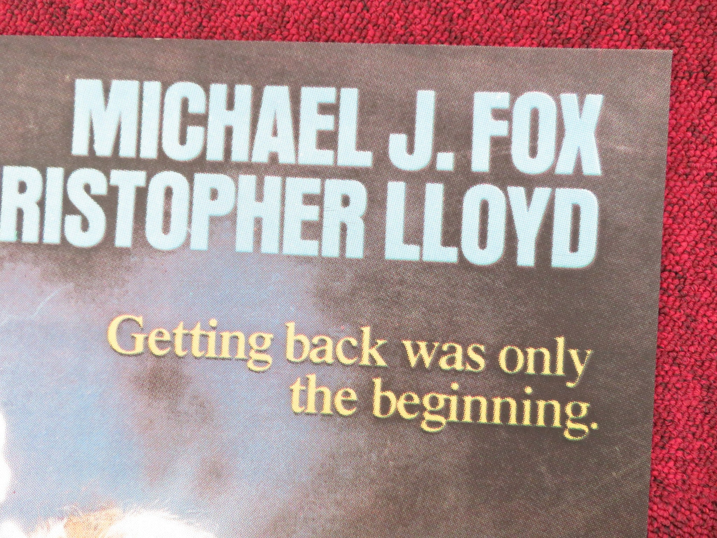 Back to the Future Part II Lebanese Poster Folded Michael J. Fox 1989 Movie posters