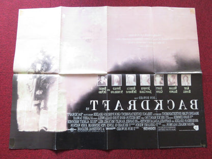 BACKDRAFT UK QUAD POSTER FOLDED KURT RUSSELL WILLIAM BALDWIN 1991 Rendezvous Cinema Movie posters