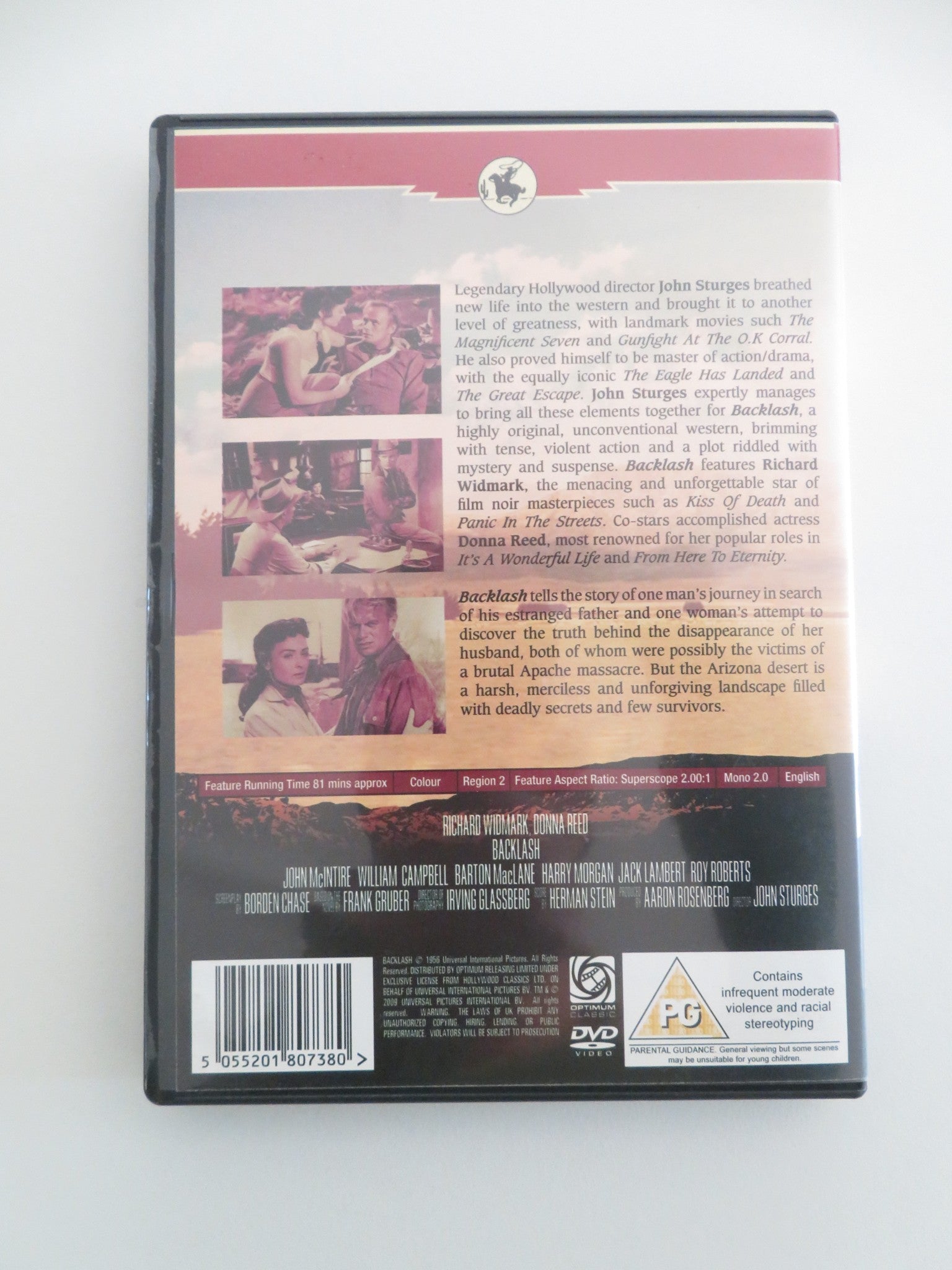 BACKLASH (DVD) RICHARD WIDMARK DONNA REED 1956 REGION 2 - Rendezvous Cinema