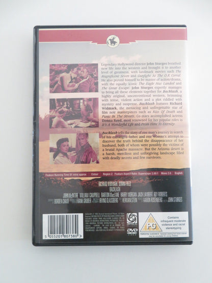 BACKLASH (DVD) RICHARD WIDMARK DONNA REED 1956 REGION 2 - Rendezvous Cinema