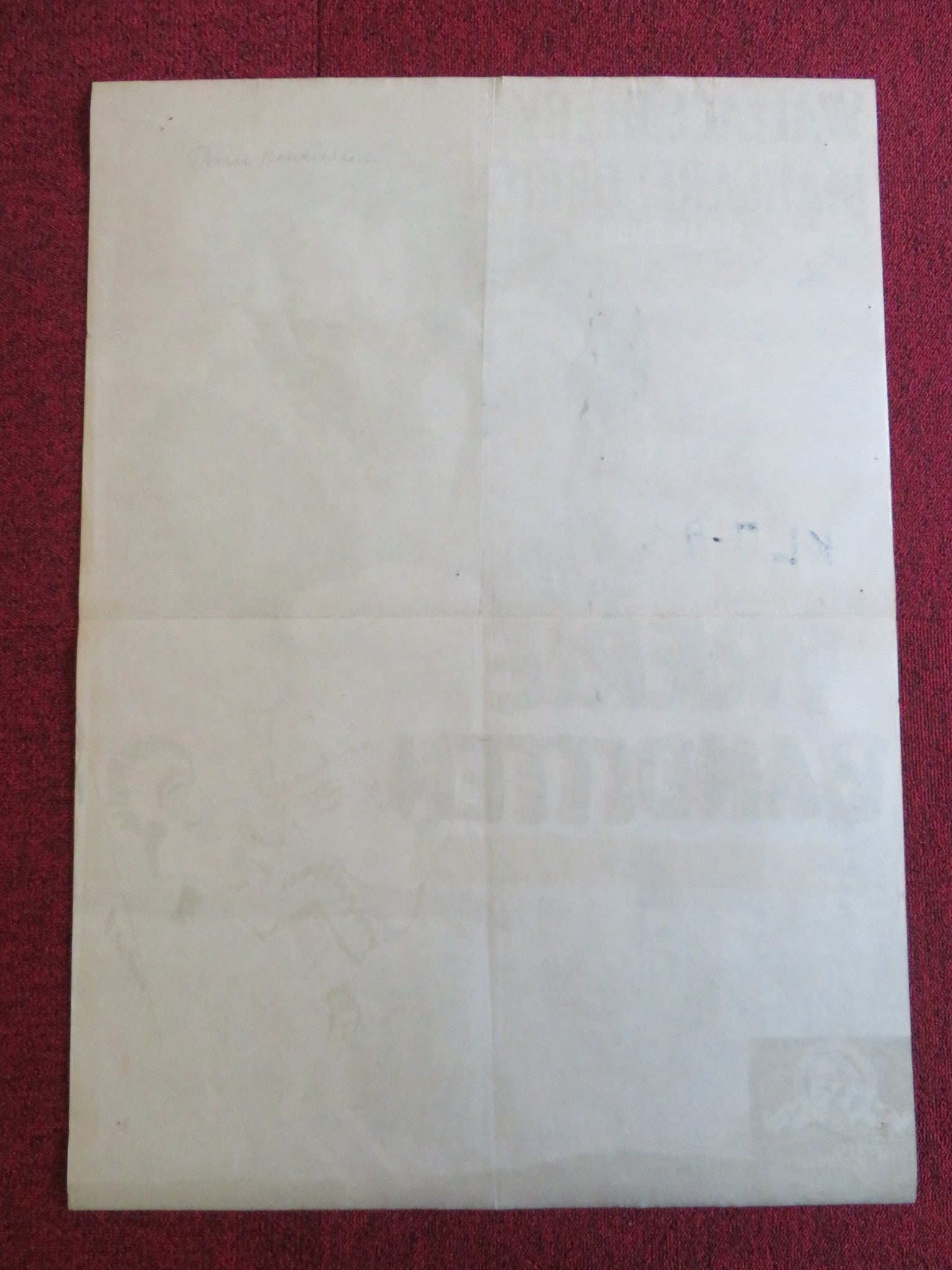 BAD BASCOMB DANISH POSTER ROLLED WALLACE BEERY MARGARET O'BRIEN 1948 Rendezvous Cinema Movie posters