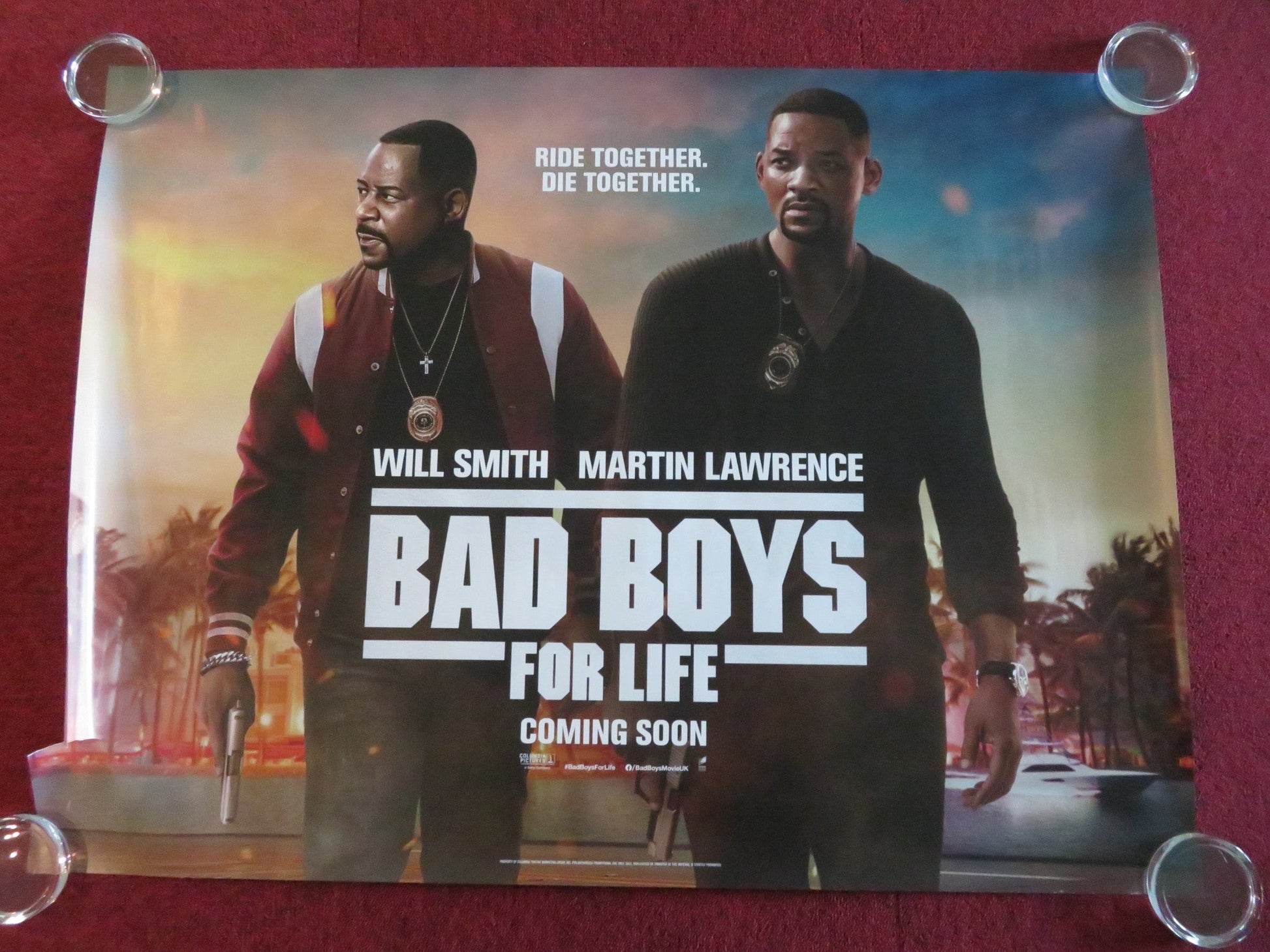 BAD BOYS FOR LIFE UK QUAD ROLLED POSTER WILL SMITH MARTIN LAWRENCE 2020 Movie posters