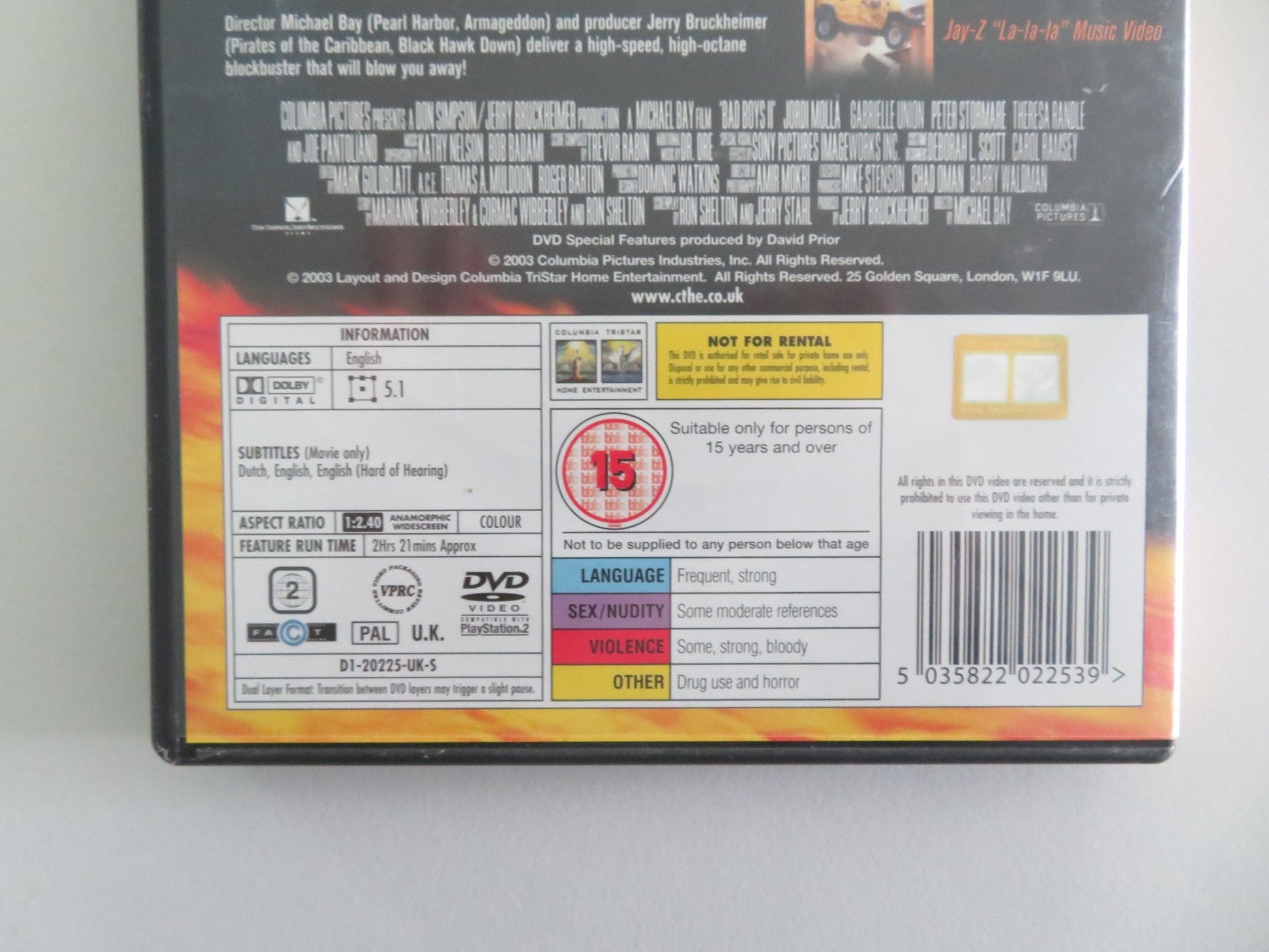 Bad Boys II (DVD) Will Smith Martin Lawrence 2003 Region 2 Movie posters