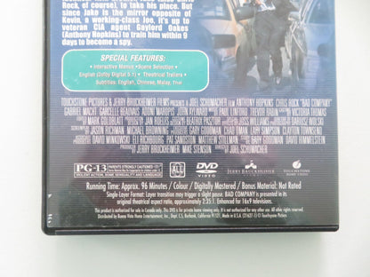 Bad Company (DVD) Anthony Hopkins Chris Rock 2002 Region ALL Movie posters