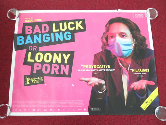 Bad Luck Banging or Loony Porn UK Quad Rolled Poster Katia Pescariu 2021 Movie posters