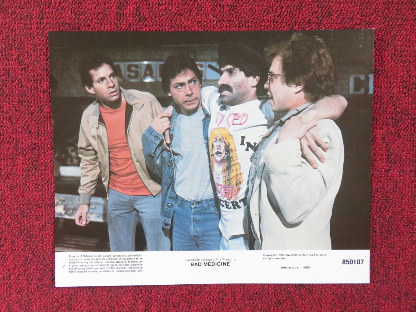 BAD MEDICINE - 7 LOBBY CARD STEVE GUTTENBERG ALAN ARKIN 1985 Rendezvous Cinema Movie posters
