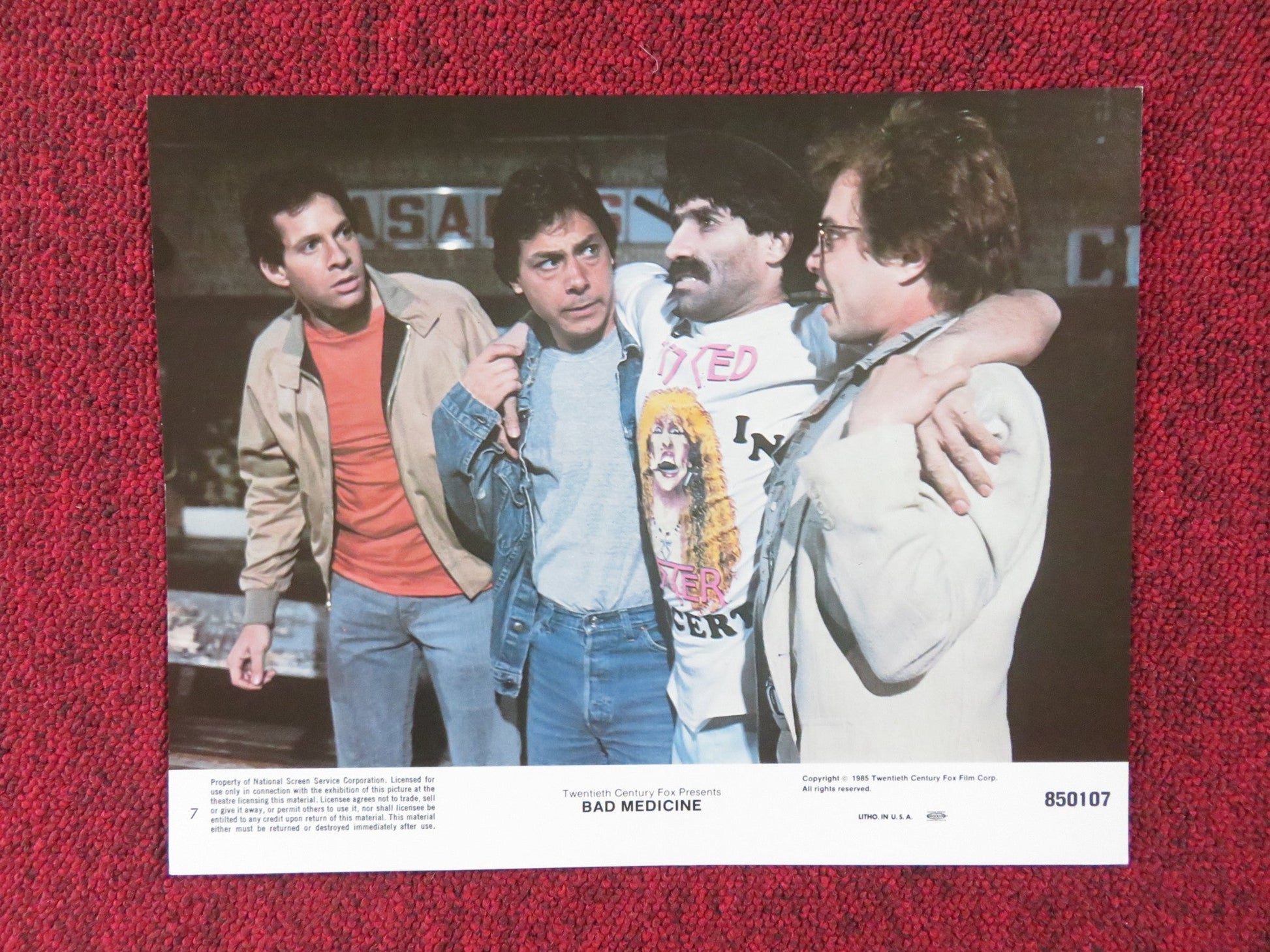 BAD MEDICINE - 7 LOBBY CARD STEVE GUTTENBERG ALAN ARKIN 1985 Rendezvous Cinema Movie posters
