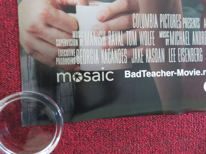 BAD TEACHER US ONE SHEET ROLLED POSTER CAMERON DIAZ JUSTIN TIMBERLAKE 2011 Movie posters