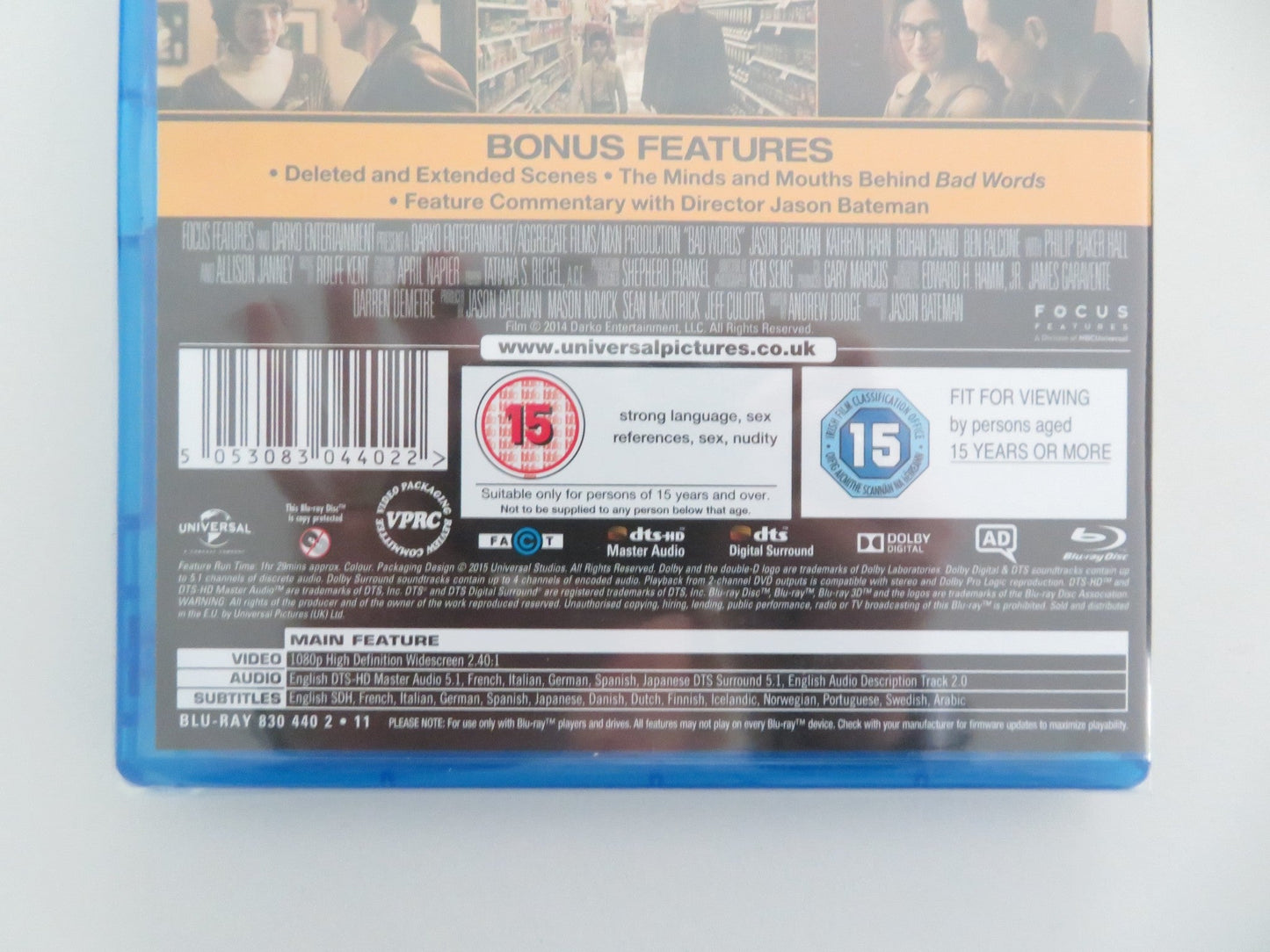 BAD WORDS (BLU - RAY) JASON BATEMAN KATHRYN HAHN 2013 REGION B Movie posters