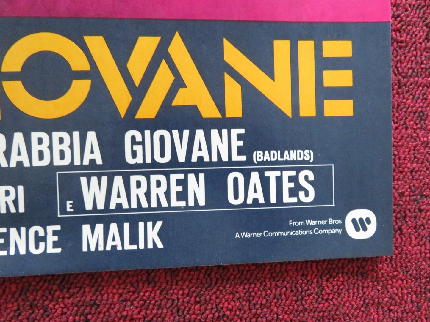 BADLANDS - A ITALIAN FOTOBUSTA POSTER MARTIN SHEEN SISSY SPACEK 1973 Rendezvous Cinema Movie posters