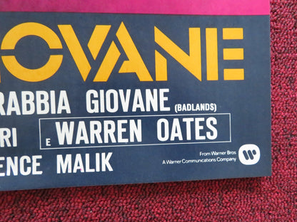 BADLANDS - A ITALIAN FOTOBUSTA POSTER MARTIN SHEEN SISSY SPACEK 1973 Rendezvous Cinema Movie posters