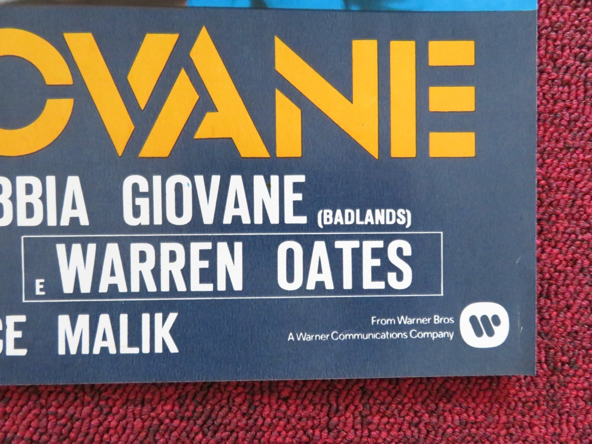 BADLANDS - E ITALIAN FOTOBUSTA POSTER MARTIN SHEEN SISSY SPACEK 1973 Rendezvous Cinema Movie posters