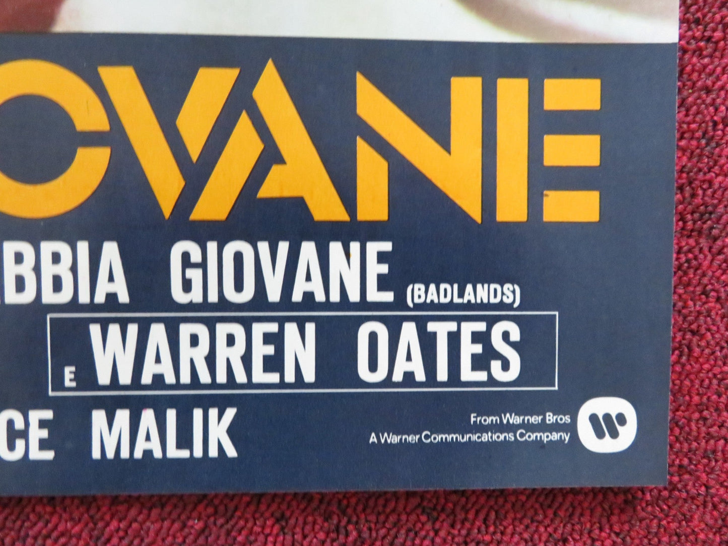 BADLANDS - F ITALIAN FOTOBUSTA POSTER MARTIN SHEEN SISSY SPACEK 1973 Rendezvous Cinema Movie posters