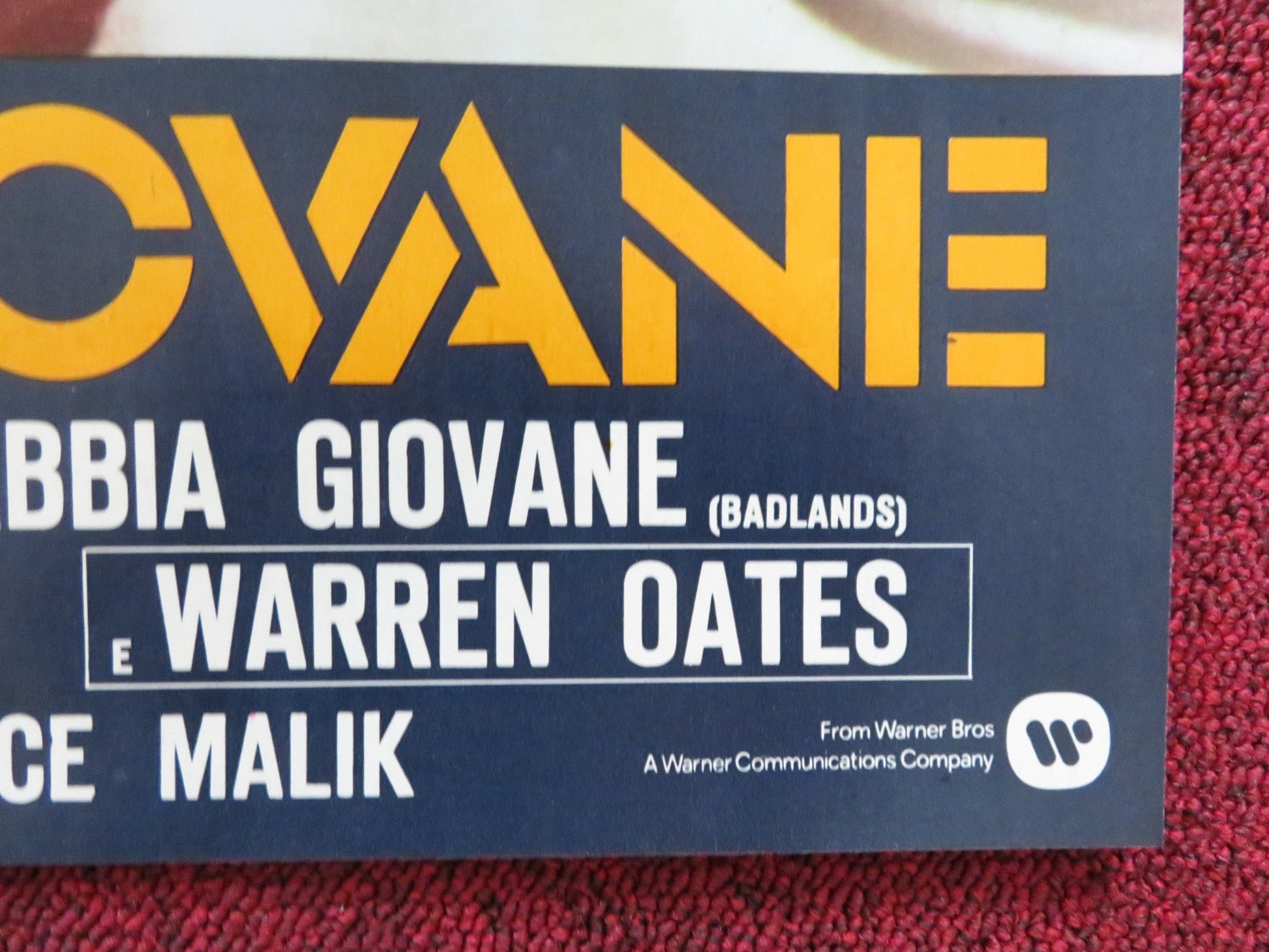 BADLANDS - F ITALIAN FOTOBUSTA POSTER MARTIN SHEEN SISSY SPACEK 1973 Rendezvous Cinema Movie posters