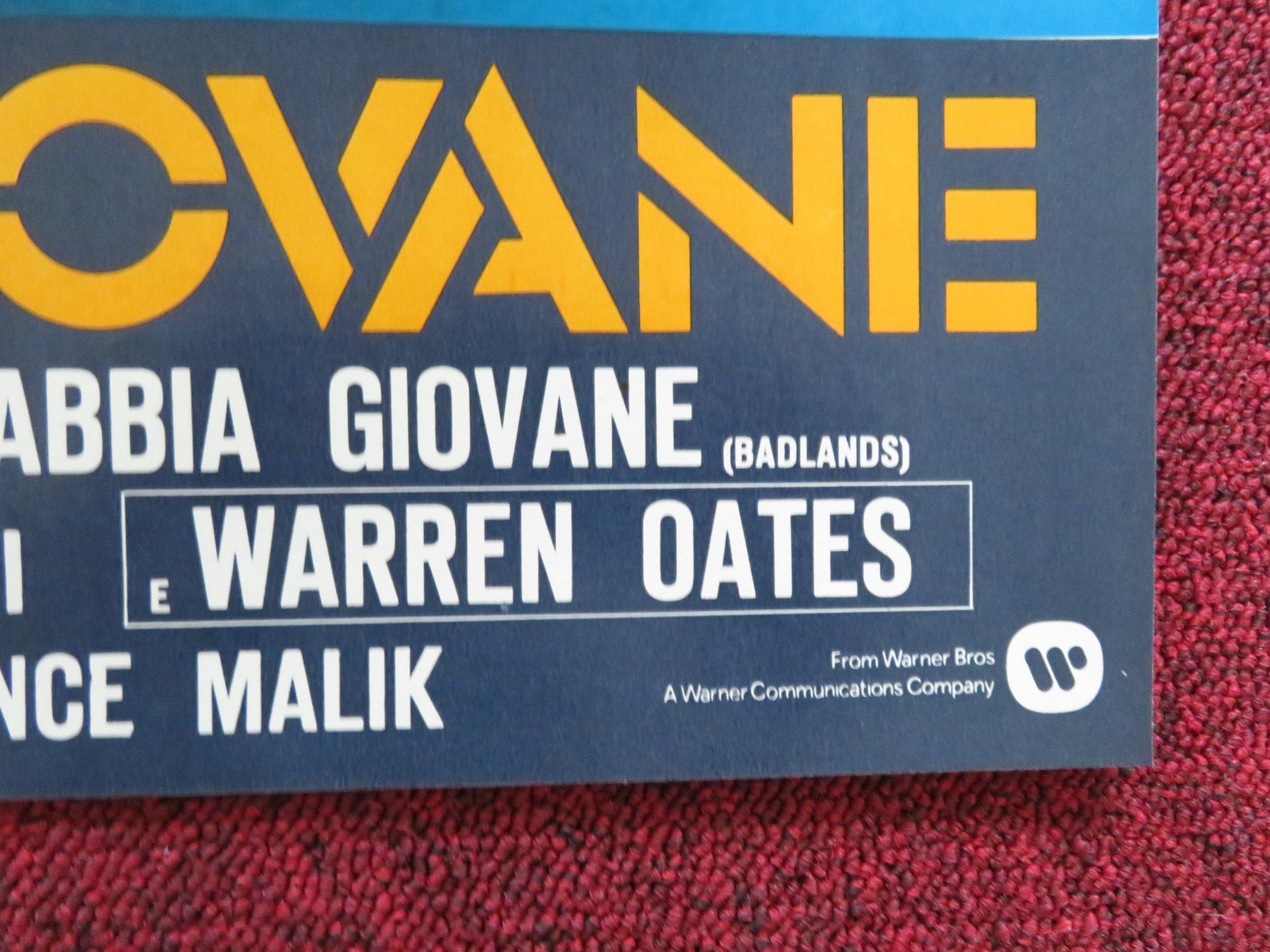 BADLANDS - G ITALIAN FOTOBUSTA POSTER MARTIN SHEEN SISSY SPACEK 1973 Rendezvous Cinema Movie posters