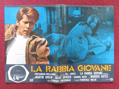BADLANDS - G ITALIAN FOTOBUSTA POSTER MARTIN SHEEN SISSY SPACEK 1973 Rendezvous Cinema Movie posters