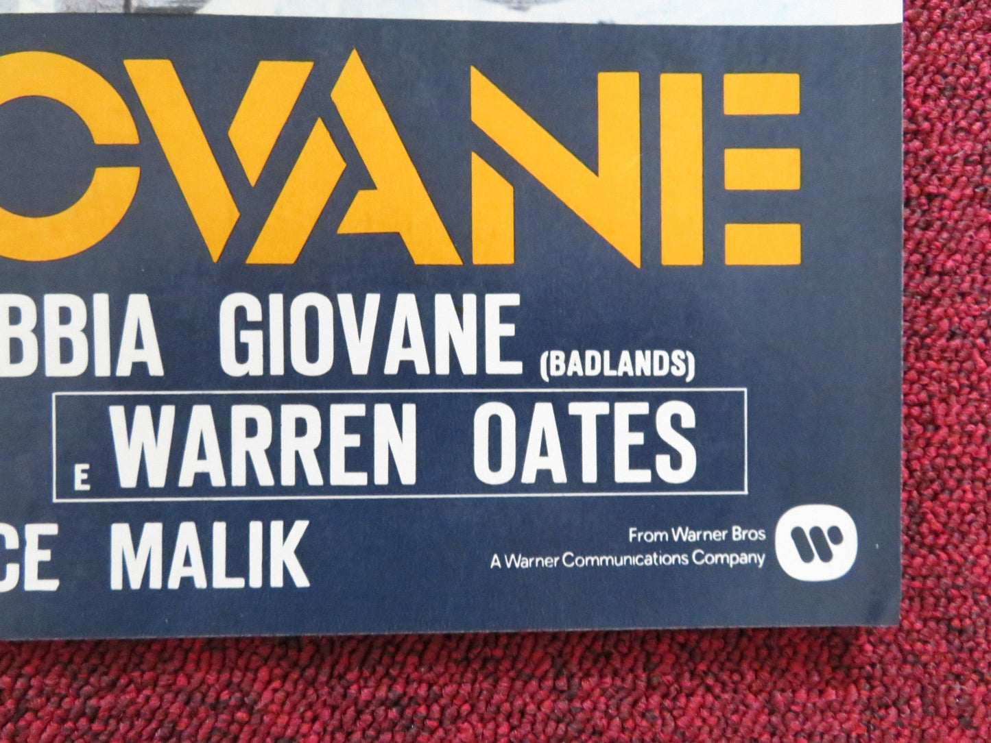 BADLANDS - H ITALIAN FOTOBUSTA POSTER MARTIN SHEEN SISSY SPACEK 1973 Rendezvous Cinema Movie posters