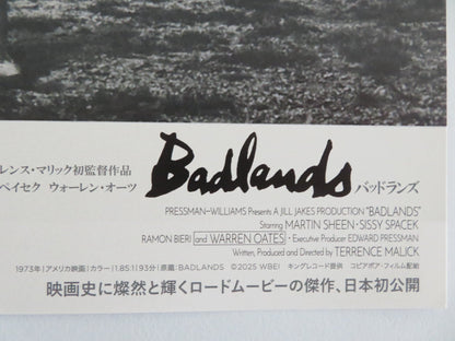 BADLANDS JAPANESE CHIRASHI (B5) POSTER MARTIN SHEEN SISSY SPACEK R2025 Movie posters