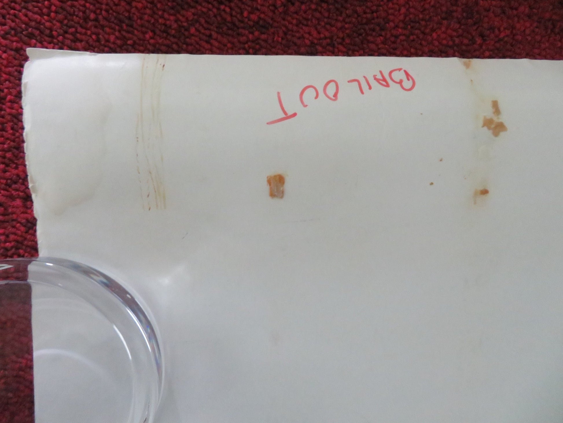 BAIL OUT VHS VIDEO POSTER ROLLED DAVID HASSELHOFF LINDA BLAIR 1989 Movie posters