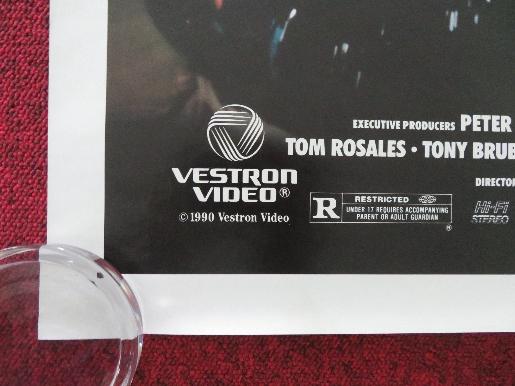 BAIL OUT VHS VIDEO POSTER ROLLED DAVID HASSELHOFF LINDA BLAIR 1989 Movie posters